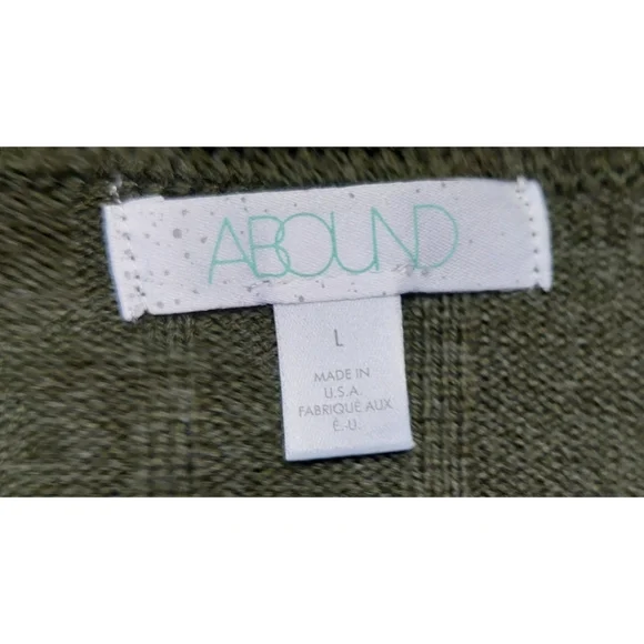 NWOT Abound Cardigan Sweater Size L Green - Picture 7 of 9